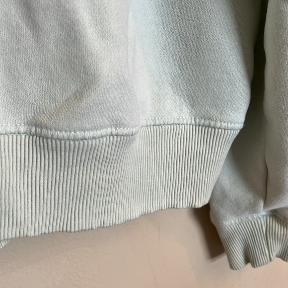 Aeropostale Light Green Y2K Aero Pullover Cropped Boxy Hoodie XXL - Picture 4 of 13